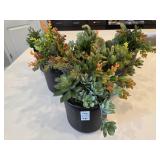 6PC FAUX GREENERY