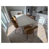 7PC DINING TABLE & CHAIRS
