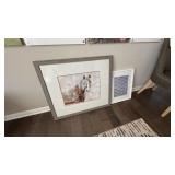 2PC ASSORTED FRAMED PRINTS