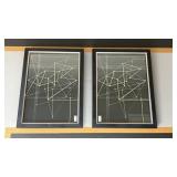 2PC FRAMED WALL ART