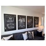 4PC FRAMED WALL ART