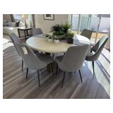 8PC TABLE & CHAIRS