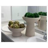 2PC PEDESTAL BOWLS
