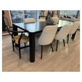 DINING TABLE W/8 CHAIRS