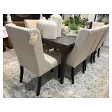 DINING TABLE W/8 CHAIRS