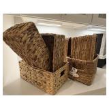6PC WICKER BASKETS