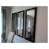 3PC LARGE WALL MIRRORS