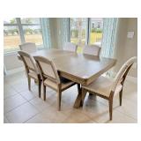 7PC DINING TABLE & CHAIRS