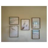 5PC FRAMED PRINTS