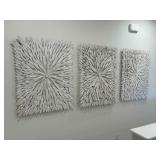 3PC WOODEN  WALL ART