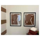 2PC FRAMED WALL ART