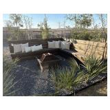 2PC OUTDOOR BENCH & FIREPIT