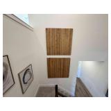 2PC WOODEN WALL ART
