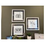 3PC FRAMED WALL ART