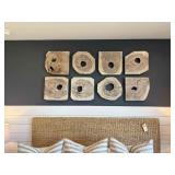 8PC WOODEN WALL ART