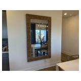 WOODEN WALL MIRROR