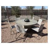7PC OUTDOOR TABLE & CHAIRS