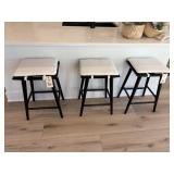 3PC COUNTER STOOLS