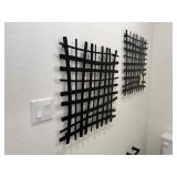 2PC METAL WALL ART