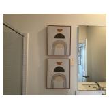 2PC FRAMED CANVASES