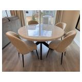 5PC DINING TABLE & CHAIRS