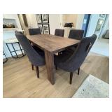 7PC DINING TABLE AND CHAIRS