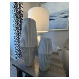 2PC CERAMIC VASES