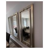 3PC LARGE WALL MIRRORS
