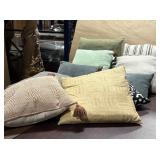 10PC ASSORTED PILLOWS