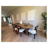 7PC DINING TABLE & CHAIRS