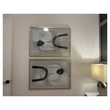 2 PC FRAMED ART