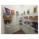 ASSORTED STORAGE CONTAINERS & TURNTABLES