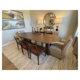 9PC DINING TABLE & CHAIRS
