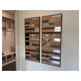 2PC LARGE WALL MIRRORS
