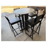 5PC COCKTAIL TABLE & STOOLS