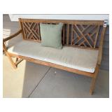 PATIO BENCH W/PILLOW