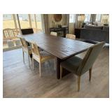 7PC DINING TABLE & CHAIRS