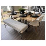 6PC DINING TABLE & CHAIRS