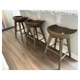 3PC SWIVEL COUNTER STOOLS