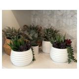 6PC FAUX GREENERY
