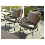 2PC OUTDOOR ACCENT CHAIRS