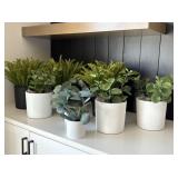 8PC FAUX GREENERY