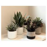 5PC FAUX GREENERY