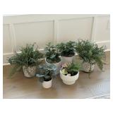 6PC FAUX GREENERY