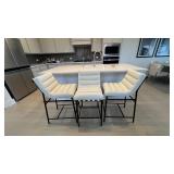 3PC COUNTER STOOLS
