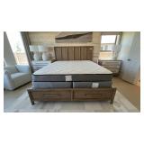 2PC KING STORAGE BED & DRESSER