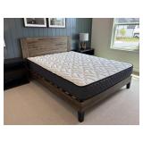 2PC QUEEN BED AND MATTRESS