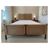 2PC QUEEN BED AND MATTRESS