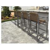 4PC OUTDOOR BAR STOOLS