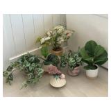 6PC FAUX GREENERY